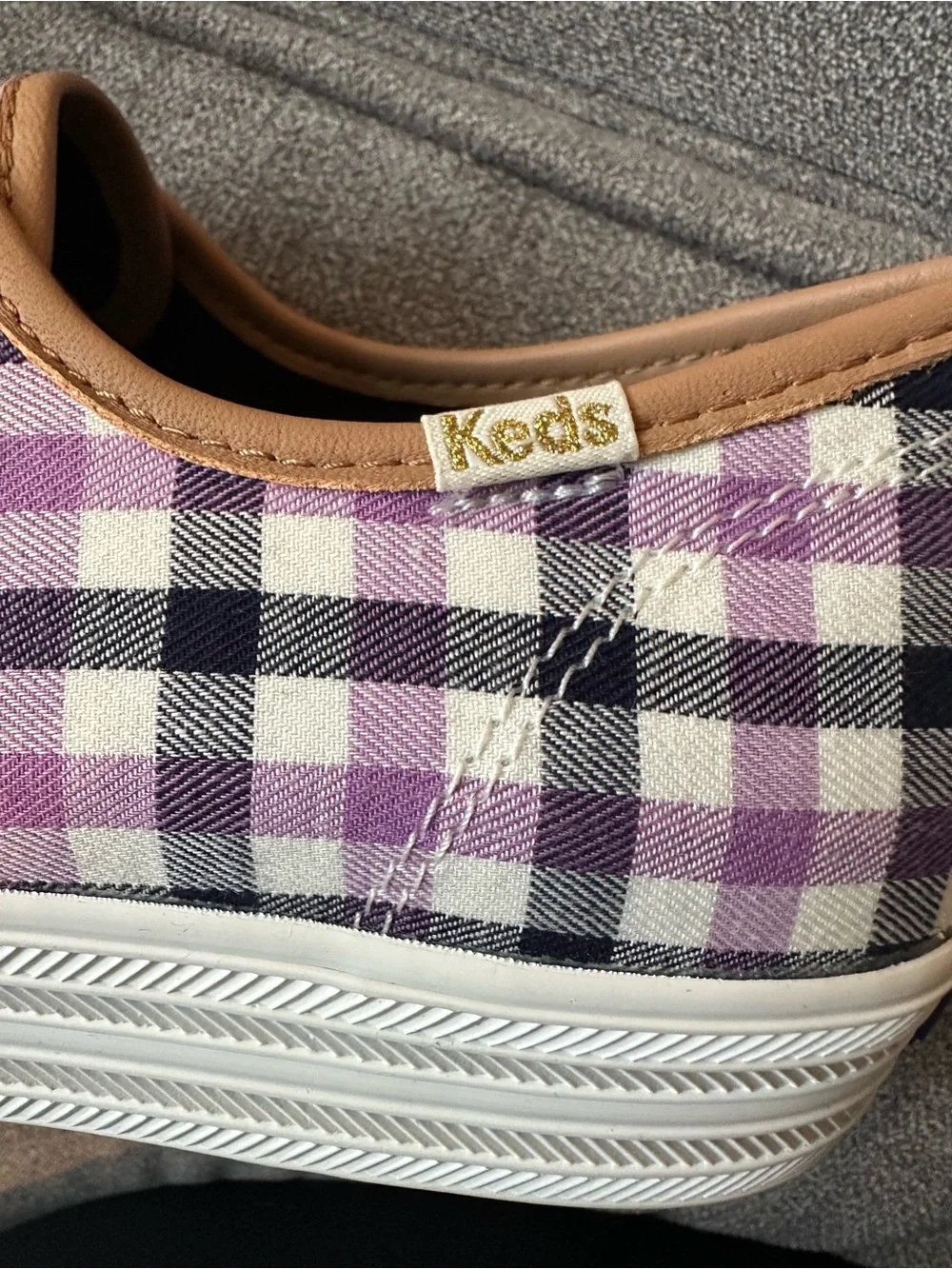 Keds x Kate Spade New York Triple Kick Gingham Sneakers New in Box Size 10